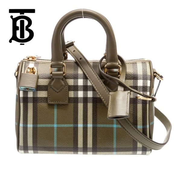 Burberry Handbags - NWT BURBERRY CHECK HANDLE/SHOULDER BOWLER NEW WITH TAGS